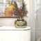 8" Gold Aluminum Brushed Vase with Hammered Top